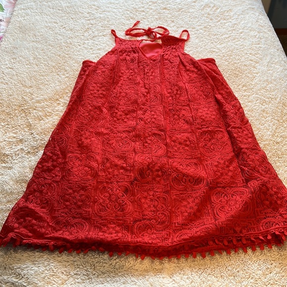 Red summer dress, junior size small from brand My Michelle! - Picture 4 of 5